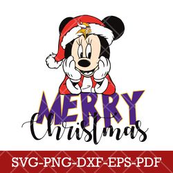 Minnesota Vikings_mickey christmas 1,NFL SVG, Mickey NFL SVG DXF EPS PNG Files, Cricut, File cut