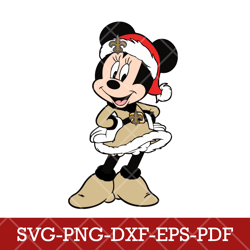 New Orleans Saints_mickey christmas 2,NFL SVG, Mickey NFL SVG DXF EPS PNG Files, Cricut, File cut