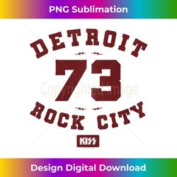 KISS - Detroit Rock City 1973 Long Sleeve - Contemporary PNG Sublimation Design - Challenge Creative Boundaries