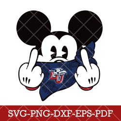 Liberty Flames_mickey NCAA 1,Mickey NFL Cut Files For Cricut, Mickey NFL Clipart, Digital download