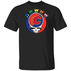 Grateful Dead Mixed Calgary Flames Hockey Shirt Cool Gift MN09