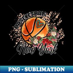 aesthetic pattern new york basketball gifts vintage styles - signature sublimation png file - create with confidence