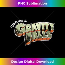 Disney Gravity Falls Welcome To Gravity Falls Logo Long Sleeve - Innovative PNG Sublimation Design - Ideal for Imaginative Endeavors