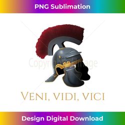 Veni Vidi Vici - Ancient Rome Legionary Helmet - SPQR Gift - Futuristic PNG Sublimation File - Chic, Bold, and Uncompromising