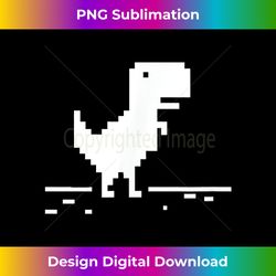 T-Rex Geek Dinosaur Pixel Art No Internet Connection - Bespoke Sublimation Digital File - Immerse in Creativity with Every Design