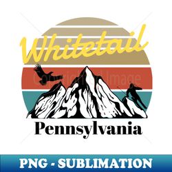 Whitetail ski - Pennsylvania - PNG Transparent Sublimation Design - Instantly Transform Your Sublimation Projects