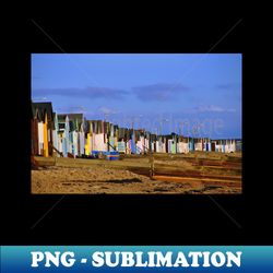 Thorpe Bay Beach Huts Essex England - Professional Sublimation Digital Download - Bold & Eye-catching