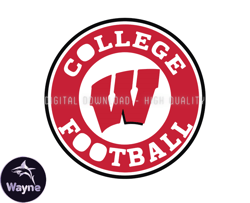 Wisconsin BadgersRugby Ball Svg, ncaa logo, ncaa Svg, ncaa Team Svg, NCAA, NCAA Design 29