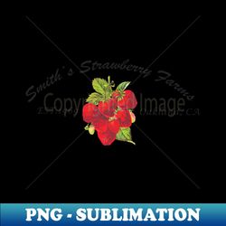 Vintage Sticker Smiths Strawberry Farms Vintage Brand - Modern Sublimation PNG File - Bold & Eye-catching