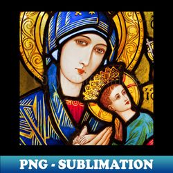 mary mother of jesus and baby jesus - exclusive sublimation digital file - capture imagination with every detail