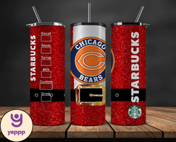 Chicago Bears Christmas Tumbler Png, NFL Merry Christmas Png, NFL, NFL Football Png 71