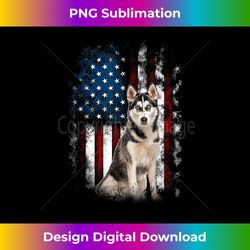 Siberian Husky American Flag 4th Of July Patriotic Dog Lover - Crafted Sublimation Digital Download - Animate Your Creative Concepts
