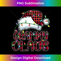 Grammy Claus Christmas Lights Pajama Family Matching Long Sleeve - Sublimation-Optimized PNG File - Spark Your Artistic Genius