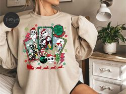 Nightmare Before Christmas shirt, Disney Xmas Holiday shirt, Santa Oogie Boogie Jack Sally Zero Barrel, Disneyland Vacat