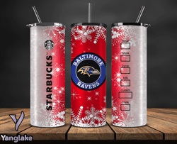 Baltimore Ravens Christmas Tumbler Png, NFL Merry Christmas Png, NFL, NFL Football Png 35