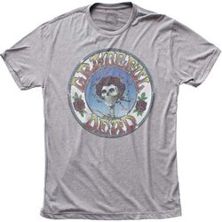 Grateful Dead &8211 Skull and Roses &8211 Heather Grey Tri-Blend t-shirt