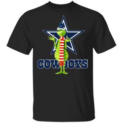 Santa Grinch Dallas Cowboys Christmas Shirt Long Sleeve