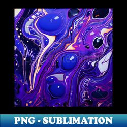 Indigo Depths Structured Fluidity in Abstract Art - Retro PNG Sublimation Digital Download - Perfect for Sublimation Art