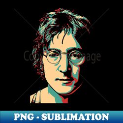John Lennon Pop Art Illustration - Modern Sublimation PNG File - Transform Your Sublimation Creations