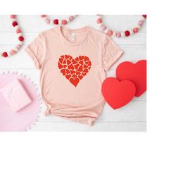 Hearts Valentines Day Shirt, Valentines Day Shirts For Women, 3D Heart Shirt, Cute Valentine Shirt, Valentines Day Gift,