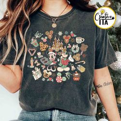 Vintage Mickey Minnie Christmas shirt, Retro Disney Christmas shirt, Xmas Disney Gingerbread, Epcot Food and Wine 2023 s