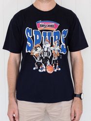 San Antonio Spurs Vintage Looney Tunes Shirt, Vintage Wash shirt, Vintage Bootleg Inspired Tee