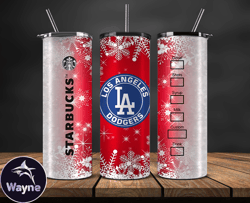 Los Angeles Dodgers,Christmas MLB Tumbler Png , MLB Christmas Tumbler Wrap 51