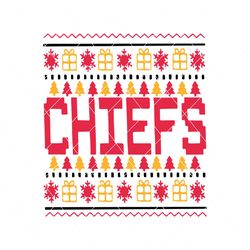 Chiefs Merry Christmas Holiday Svg Digital Download