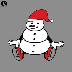 Cute snowman PNG, Funny Christmas PNG