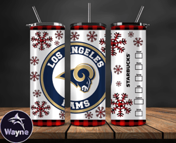 Los Angeles Rams Christmas Tumbler Png, NFL Merry Christmas Png, NFL, NFL Football Png 19