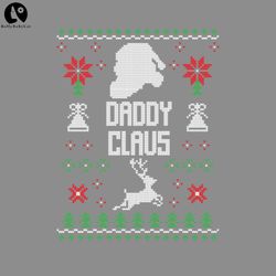 daddy claus funny ugly christmas sweater christmas gift png, funny christmas png