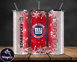 New York Giants Christmas Tumbler Png, NFL Merry Christmas Png, NFL, NFL Football Png 56