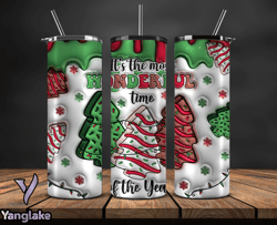 Christmas 20oz Tumbler Wrap PNG, Christmas 3D Inflated Puffy Tumbler Wrap Png, Grinchmas 20oz Png 225