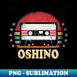 Personalized Name Oshino Vintage Styles Cassette Anime - Signature Sublimation PNG File - Spice Up Your Sublimation Projects