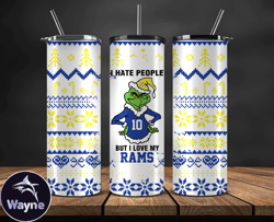Los Angeles Rams Christmas Tumbler Png, NFL Merry Christmas Png, NFL, NFL Football Png 121
