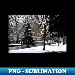 Bourton on the Water Christmas Tree Cotswolds - PNG Transparent Sublimation File - Create with Confidence