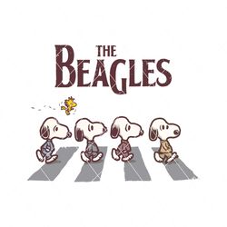 Disney Snoopy The Beagles Abbey Road SVG Cricut File
