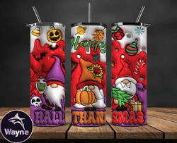 Christmas 20oz Tumbler Wrap PNG, Christmas 3D Inflated Puffy Tumbler Wrap Png, Grinchmas 20oz Png 42