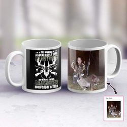 Hunting Dad And Daughter Custom Photo Mug
