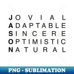 JASON - PNG Transparent Sublimation File - Perfect for Personalization