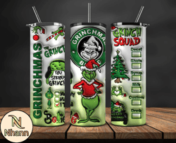 Grinchmas Christmas 3D Inflated Puffy Tumbler Wrap Png, Christmas 3D Tumbler Wrap, Grinchmas Tumbler PNG 122