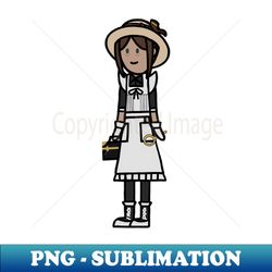 Lady-in-waiting Cartoon - Elegant Sublimation PNG Download - Vibrant and Eye-Catching Typography
