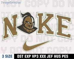 Nike UCF Knights Embroidery Designs, Nike Logo Embroidery Files, Machine Embroidery Pattern
