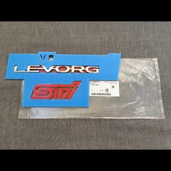 Subaru Genuine Levorg STI Rear Emblem Badge for Levorg STI Sport