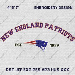 New England Patriots Logo Embroidery Design, Tennessee Titans NFL Logo Sport Embroidery Design, Famous Football