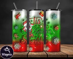Grinchmas Christmas 3D Inflated Puffy Tumbler Wrap Png, Christmas 3D Tumbler Wrap, Grinchmas Tumbler PNG 77