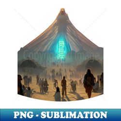 The Fantasy World in Burning Man - PNG Transparent Sublimation Design - Unlock Vibrant Sublimation Designs