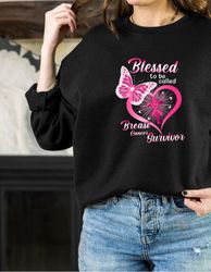 Breast Cancer, Cancer Warrior Sweatshirt, I Am A Survivor Hoodie, positive energy Gift, Stronger Cancer Fighter Gift, Mo