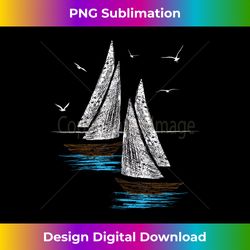 Sailboat motif skipper sailing sailor gifts - Sublimation-Optimized PNG File - Access the Spectrum of Sublimation Artistry
