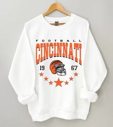 Cincinnati Football Sweatshirt, Vintage Style Cincinnati Football Crewneck, Football Sweatshirt, Cincinnati Hoodie, Cinc